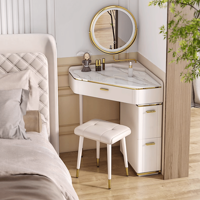 ラグジュアリーホワイトデスク＆チェア | リビング＆ダイニング