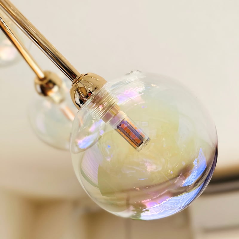 即納】オーロラガラスボールペンダントライト | リビング