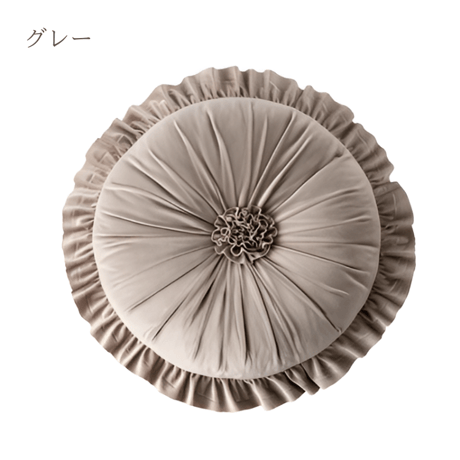 フラワーサークルギャザークッション