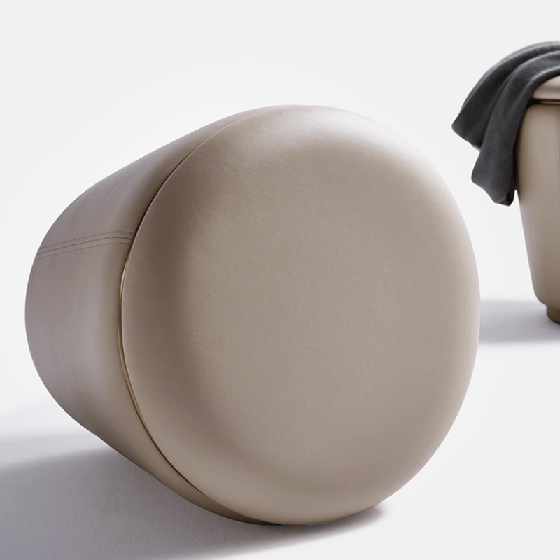 モダンレザーラウンドスツール | リビング＆ダイニング