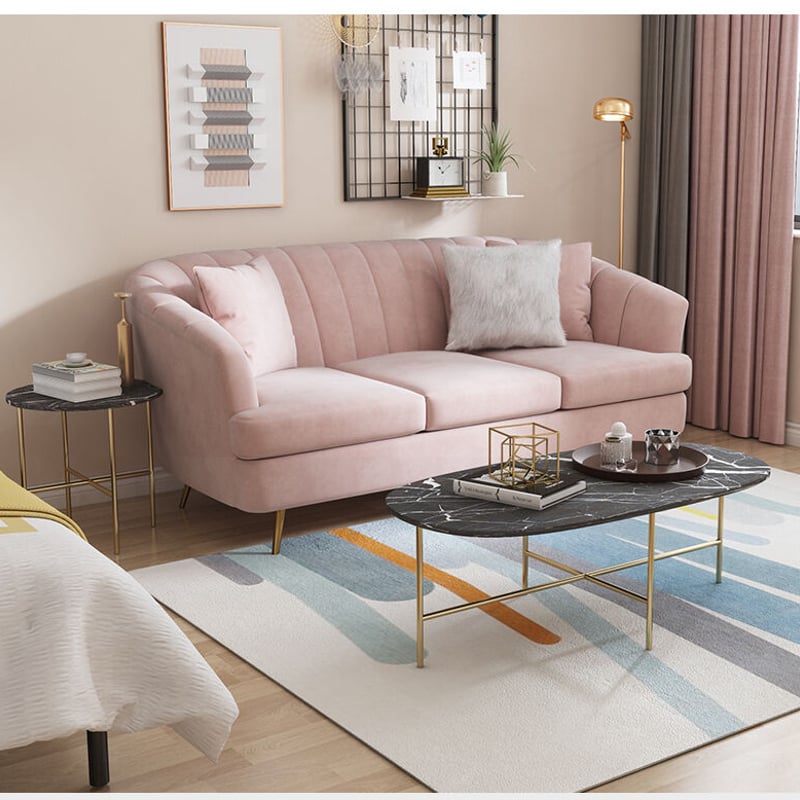 大理石プレミアムオーバルローテーブル | リビング＆ダイニング