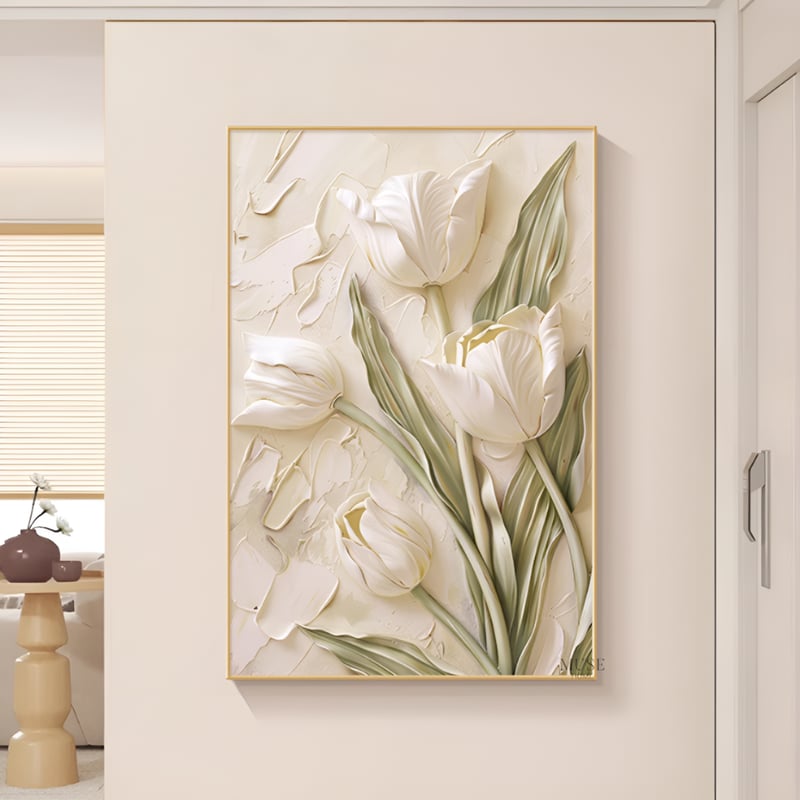 フラワークラシックエンボスライクアート | リビング＆ダイニング