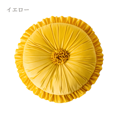 フラワーサークルギャザークッション