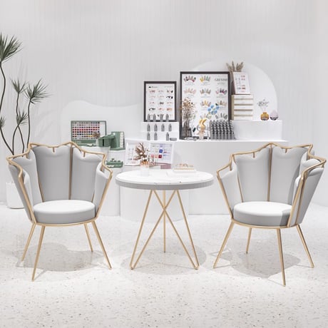 新品ハイソサイティ GART NEW シミルチェアGY オットマン付き