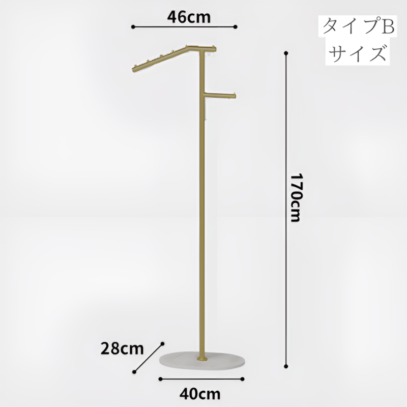ゴールドスリムハンガーラック | リビング＆ダイニングインテリア by