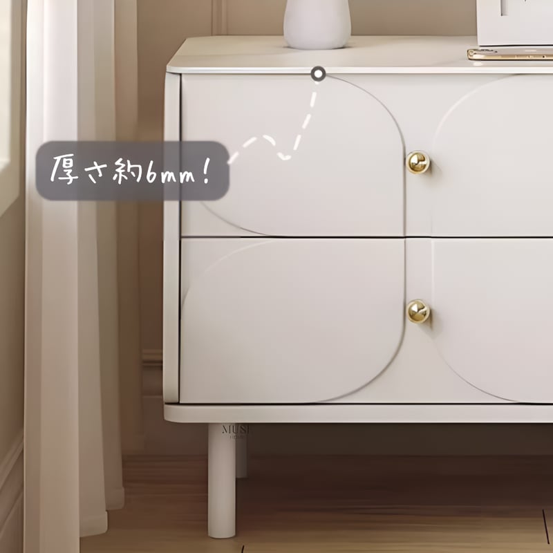 スイートフラワークリームサイドチェスト | リビング＆ダイニング