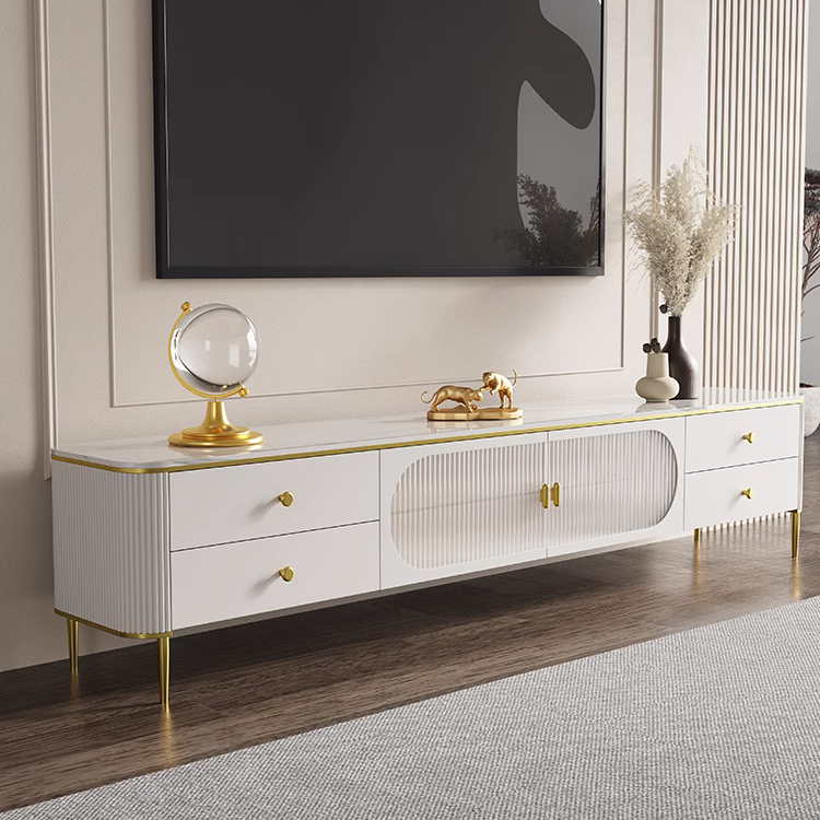 北欧風ホワイトマーブル柄テレビボード | リビング＆ダイニング