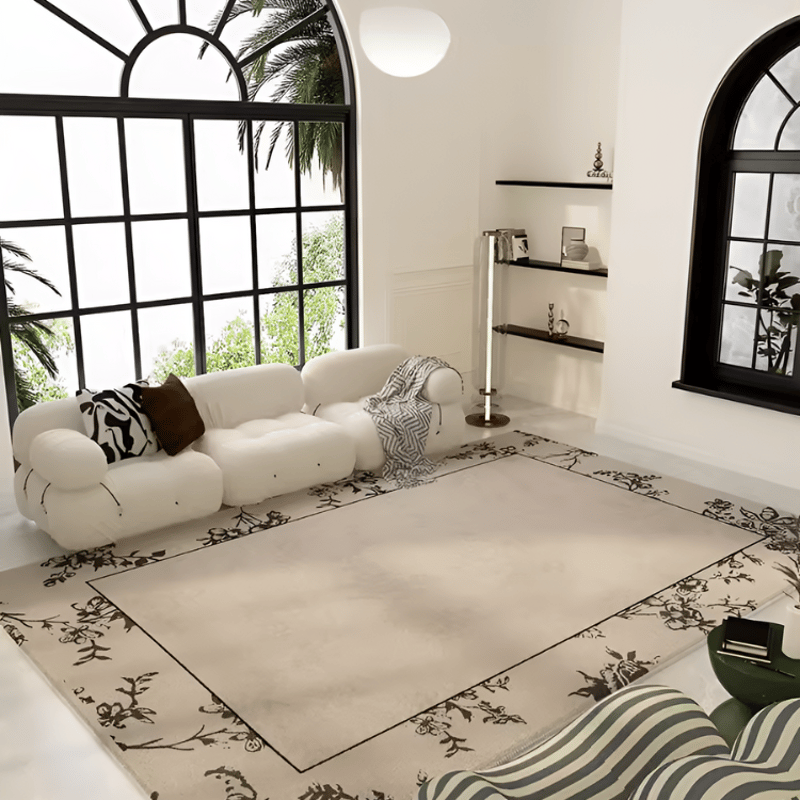 フレンチクリームボタニカルラグ | リビング＆ダイニングインテリア by