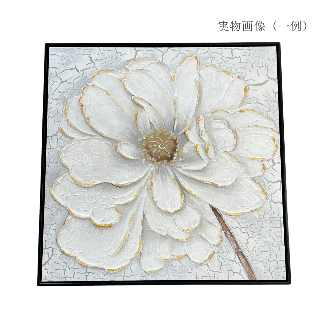 プリントアート ホワイトフラワー 絵画 額付き インテリア 並行輸入品】額入りフラワーキャンバス ウォールアート ピンク