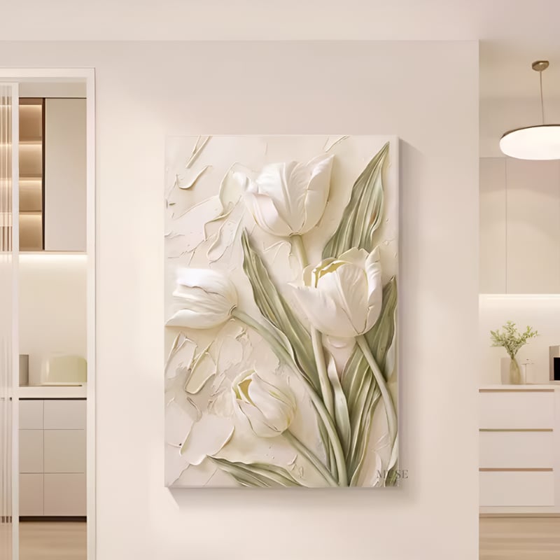 フラワークラシックエンボスライクアート | リビング＆ダイニング