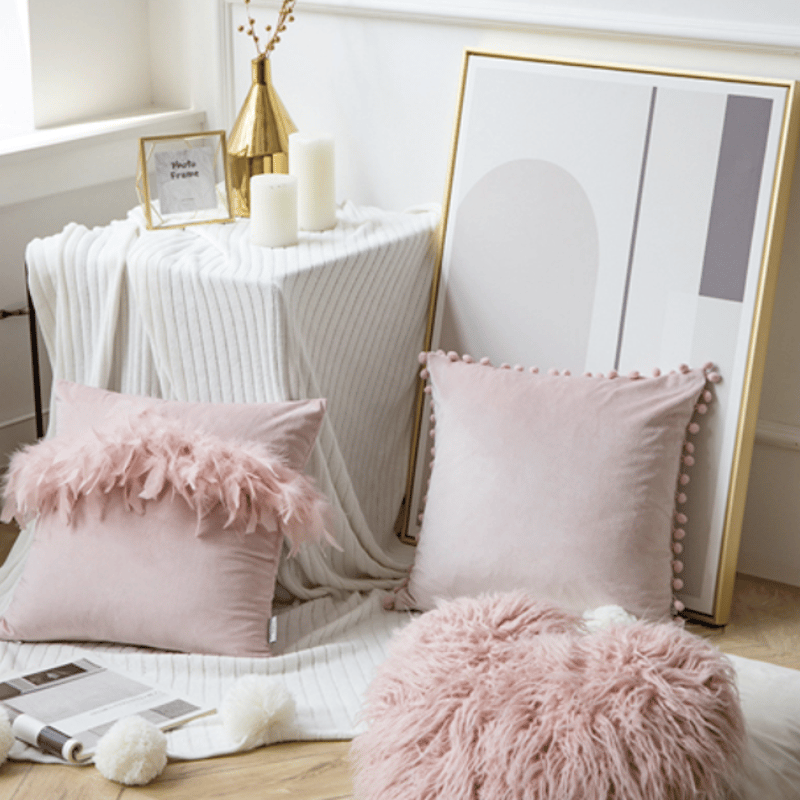 Francfranc クッションカバー　　　　　　フェザークッション　3個セット ふっくら フェザー クッション 中材 450×450（クッション/クッション