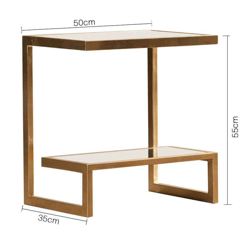 リッチゴールドガラスサイドテーブル | リビング＆ダイニング