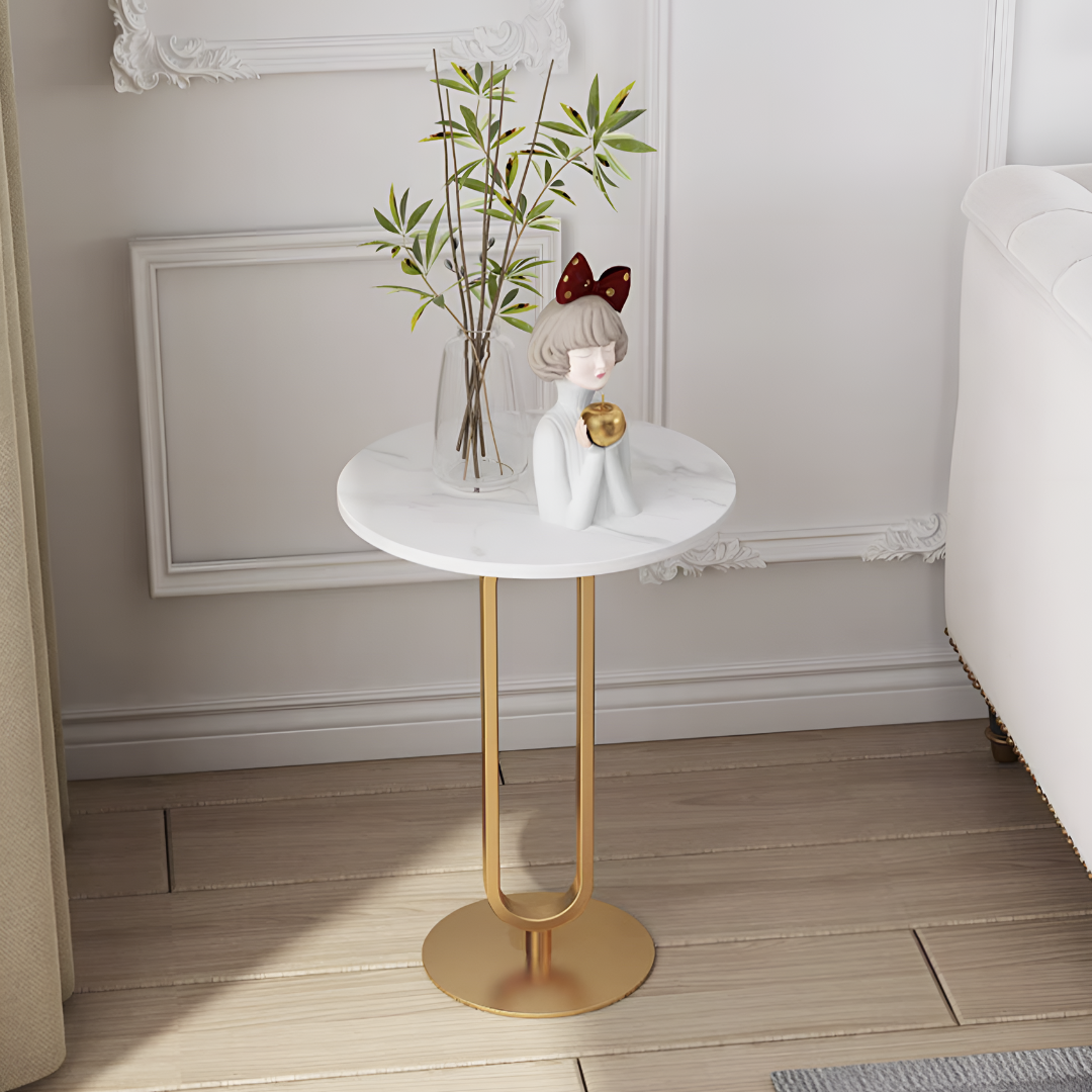 東京インテリア 大理石調 ラウンドテーブル 白 ゴールド脚 東京インテリア 大理石調 ラウンドテーブル 白 ゴールド脚 東京