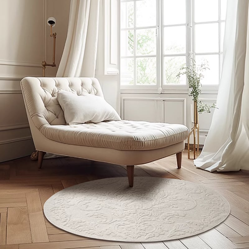 クラシックエンボスダマスクラウンドラグ | リビング＆ダイニング