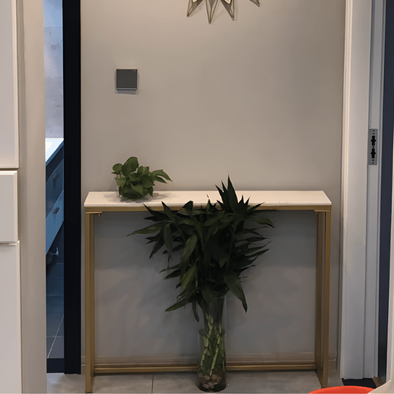 シンプルモダンゴールドコンソールテーブル | リビング＆ダイニング