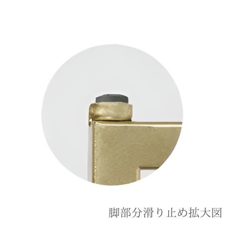 ホワイト×ゴールドドレッサーチェア