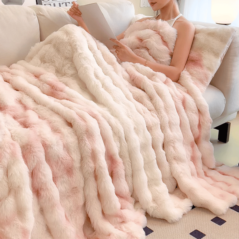 ラグジュアリーウォームパステルブランケット | リビング＆ダイニング