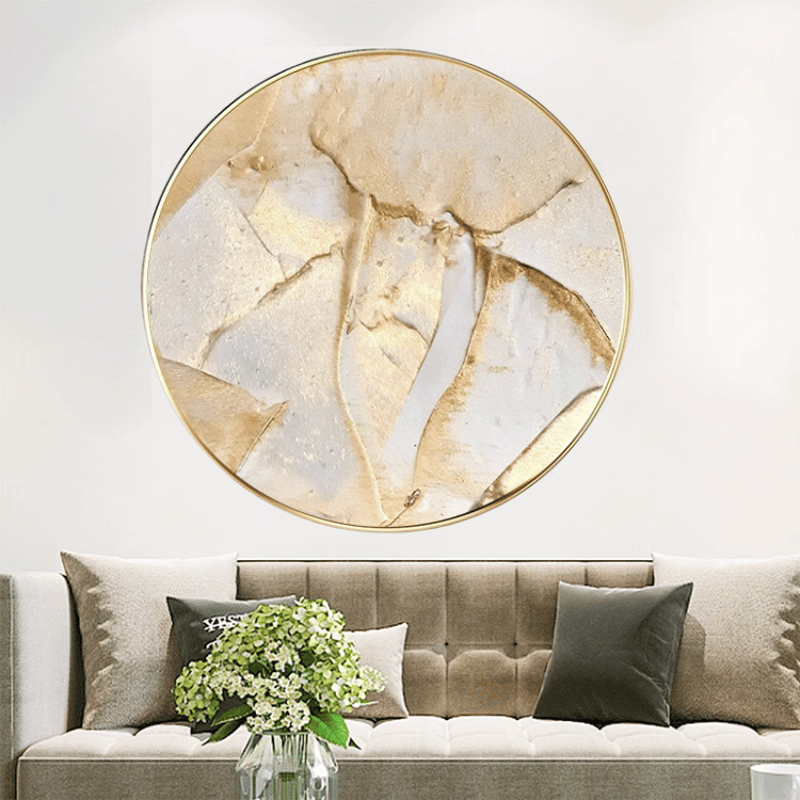 ニュアンスゴールドサークルアートワーク | リビング＆ダイニング