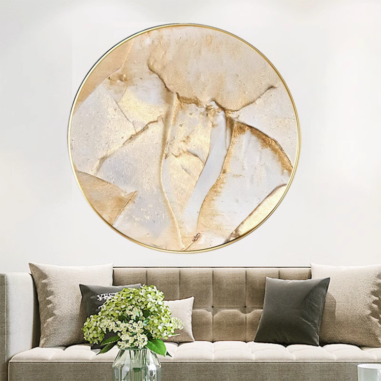 ニュアンスゴールドサークルアートワーク | リビング＆ダイニング