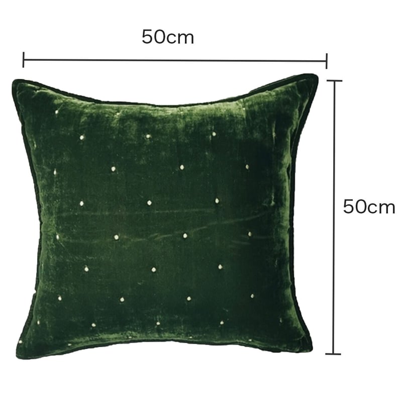 レトログリーンベルベットクッション | リビング＆ダイニング