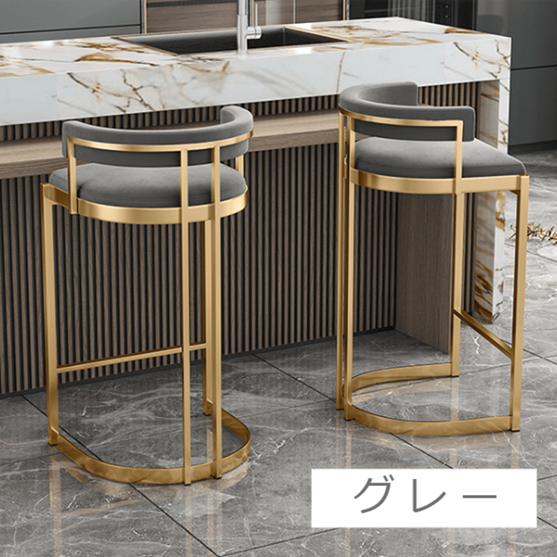 モダンゴールドハイチェア | リビング＆ダイニングインテリア by MUSE HOME