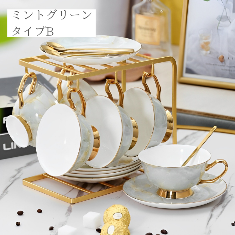 未使用に近い✧ロワイヤルリモージュコーヒーカップ&ソーサー6客 未使用に近い✧ロワイヤルリモージュコーヒーカップ&ソーサー6客