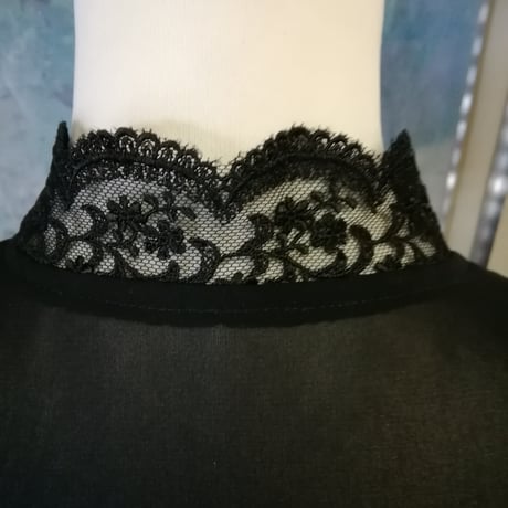 喪服 S~3L 夏の羽織もの ジャケット トッパー 大きいサイズ 礼服 ロング丈 レース使い 127500