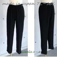 喪服 礼服 ブラックフォーマル ベルト通し付き テーパードパンツ 単品 ウエスト総ゴム　135700PA-3