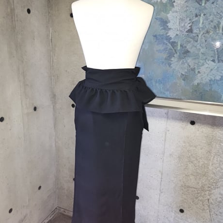 【Mサイズ1点限定特価】茶道エプロン/黒 お客様の声から誕生！洋服でお稽古・普段使いも◎ストレッチ/116100-28M