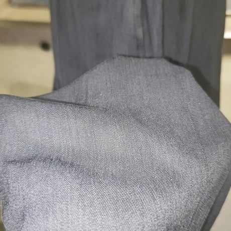 茶道お稽古に最適。羽織って着るロング丈エプロン（ブラックメランジ）4L〜6L 127100-20-2