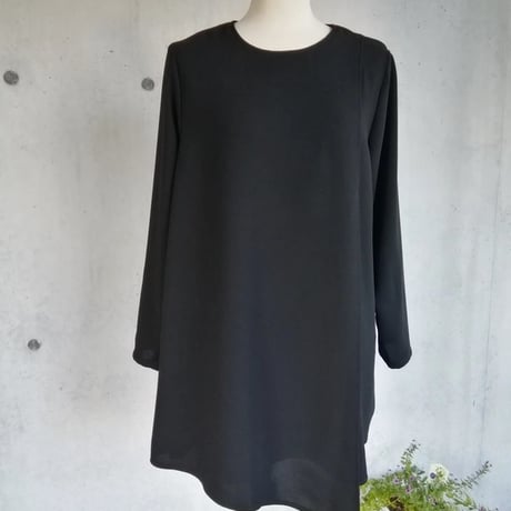 Ｍサイズ 1枚限定セール 喪服 アシメトリーレイヤード ゆったりチュニックブラウス フォーマル 137301-20-M