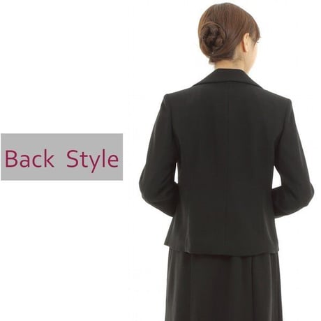 喪服 レディース ロング丈 楽ちん 日本製 ワンピーススーツ 2点セット ジャケット付き 大きいサイズ 礼服 ブラックフォーマル おしゃれ 体型カバー 113807AS-2