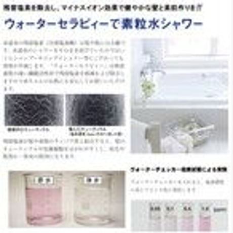 ウォーターセラピー（浴室シャワーヘッド型浄水器）