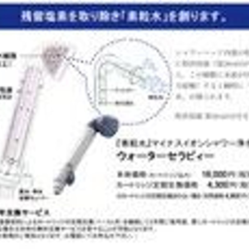 ウォーターセラピー シャワーヘッド 申込み用紙