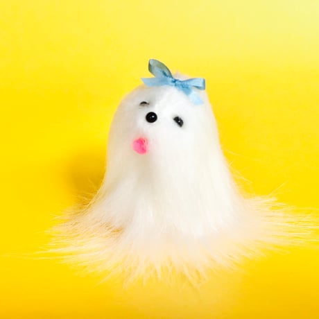マルチーズわんちゃんぬいぐるみ(blue ribbon)/キット完成品