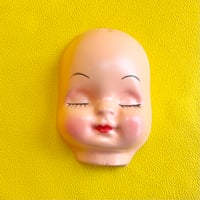手芸用人形フェイス 閉じ目/vintageドールマスク