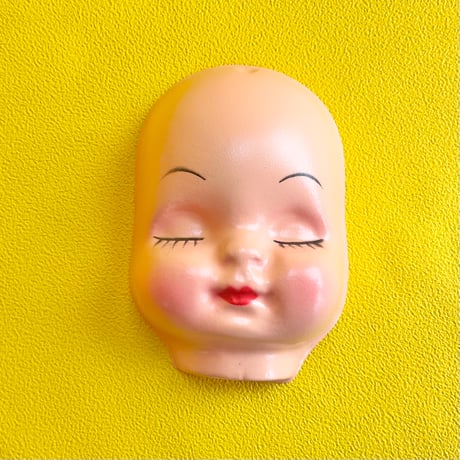 手芸用人形フェイス 閉じ目/vintageドールマスク