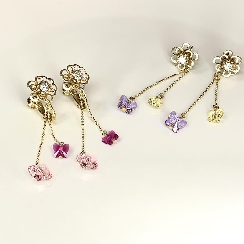 Swarovski ビートルブローチとイヤリングセット Swarovski ビートルブローチとイヤリングセット