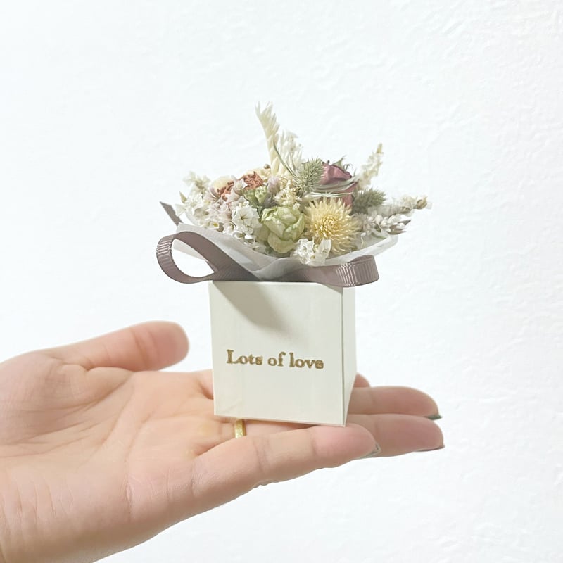 BOHO】ミニチュアBoxドライブーケ 【テラコッタ】 | Lynn flowers