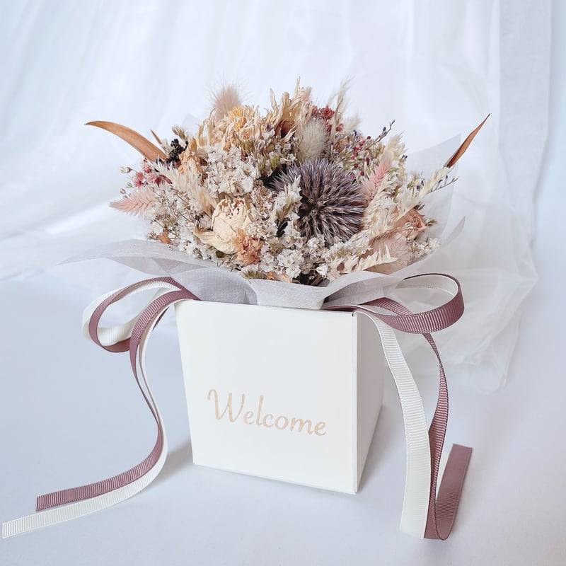 BOHO】ドライフラワー グリーティングBOXブーケ【テラコッタ】 | Lynn