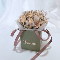 【Welcome】グリーティング BOX ブーケ Green BOX【ドライフラワー】