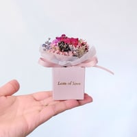【Rose beige Box】ミニチュアBOX ドライブーケ