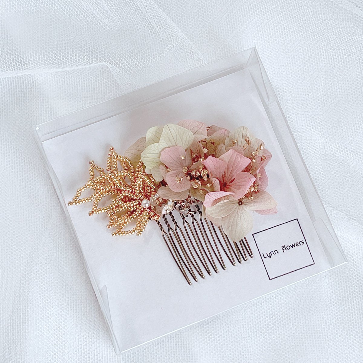 まゆかよさま売約済みややショートコーム簪〈Bouquet・くすみ まゆかよさま売約済みややショートコーム簪〈Bouquet・くすみ
