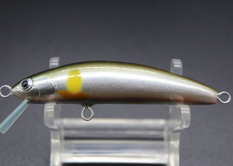 ハンドメイドルアー フローティング 鮎カラー 7cm 【幾ミノー / IKU