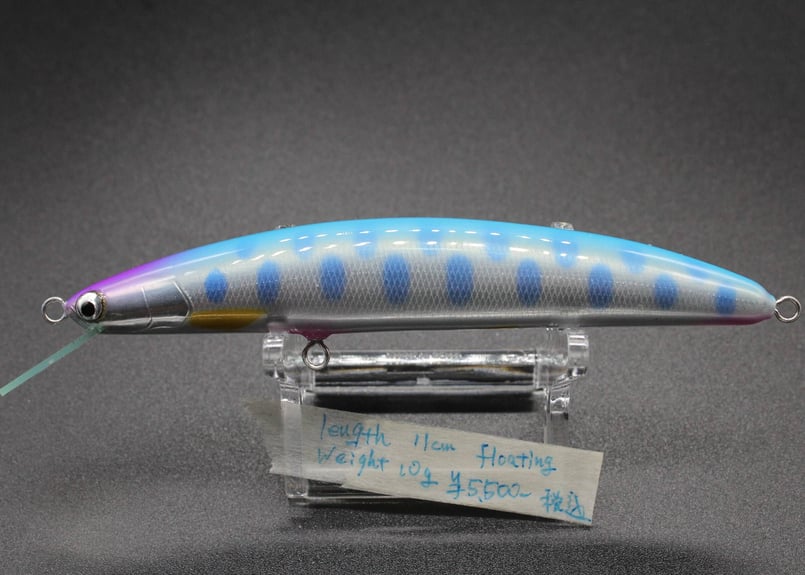 ハンドメイドルアー フローティング ブルーヤマメ 11cm 【幾