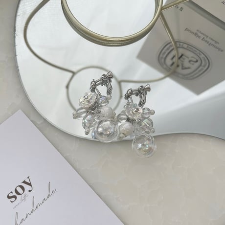 mini aurora flower soap bubble silver