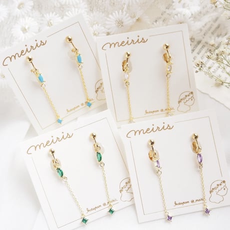 *mini zirconia ピアス/イヤリング*