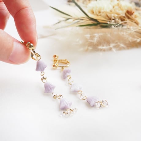 *pale lily ピアス/イヤリング*