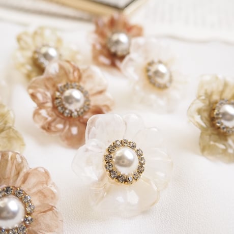 *Retro flower ピアス/イヤリング*