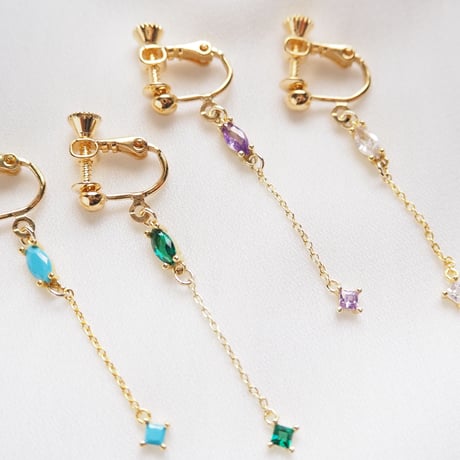 *mini zirconia ピアス/イヤリング*